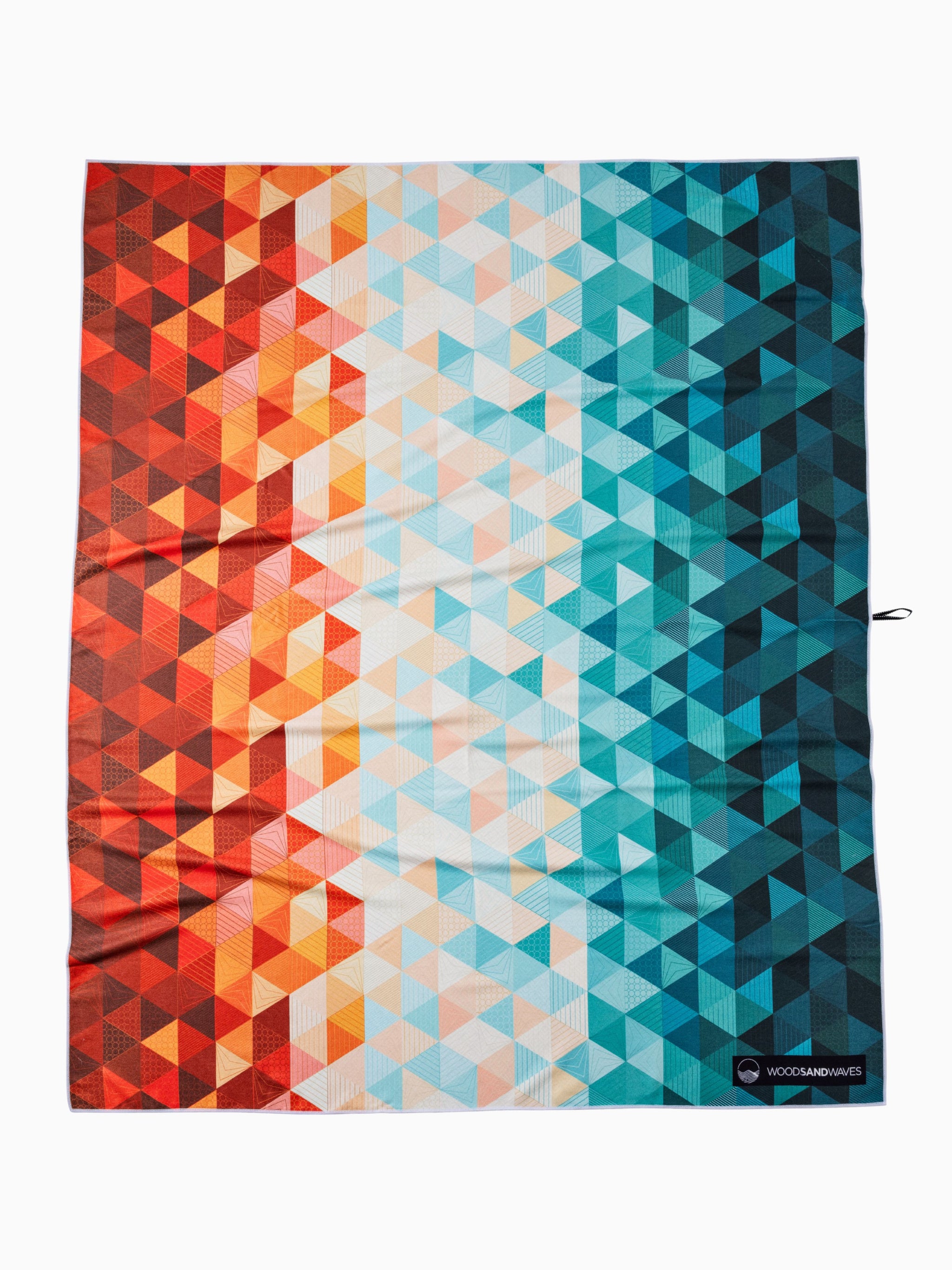 Strandlaken XXL - licht, compact & zandafstotend - Kaleidoscope Orange