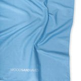 Airy Blue - Rutschfestes Yoga-Handtuch mit Silikon-Noppen
