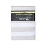 Stripes Moonbeam - Sporthandtuch mit Magnet & Zipper-Tasche - WOODSANDWAVES