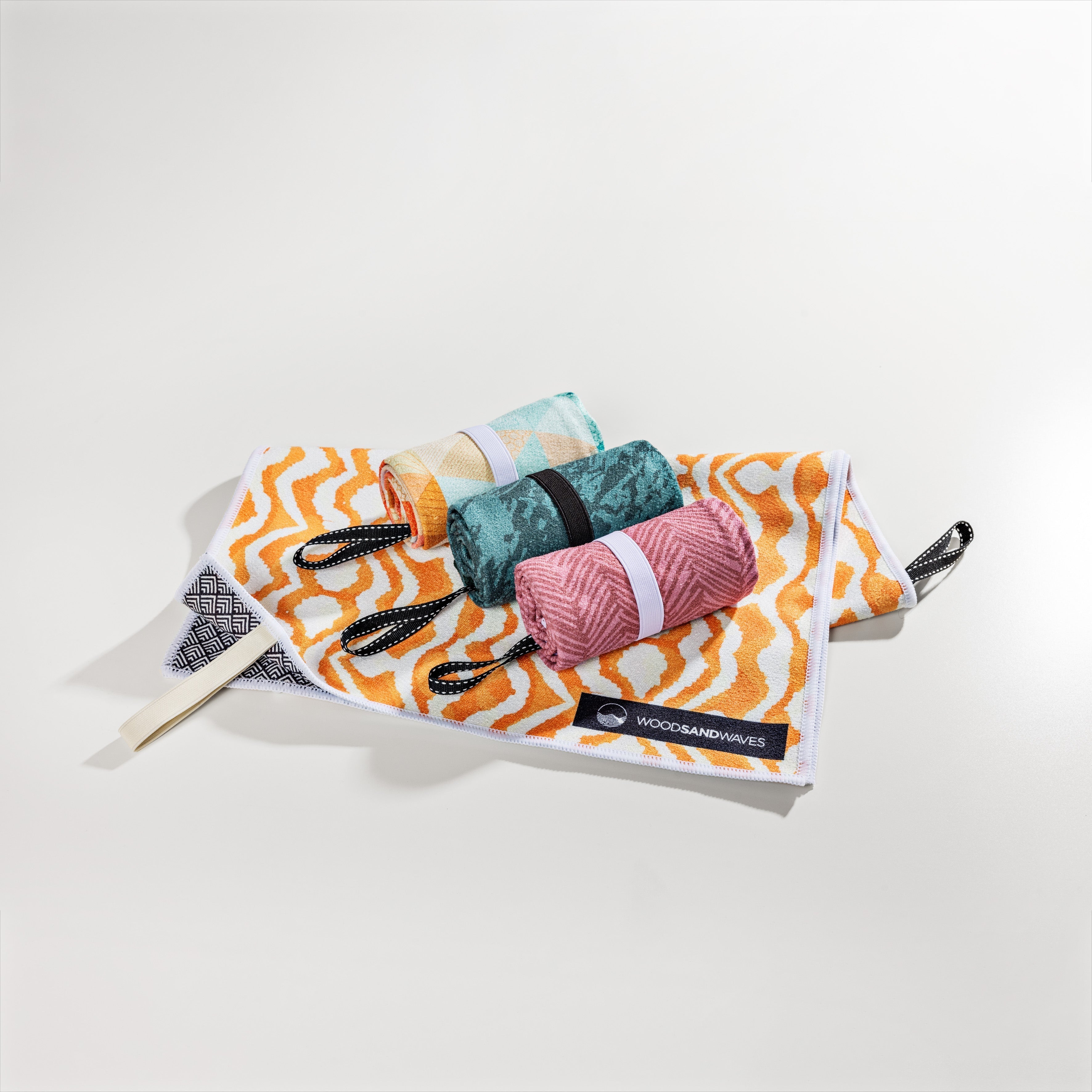 Spring Brush - Ultra-leichtes Outdoor-und Wanderhandtuch  - 80cm x 40cm - WOODSANDWAVES