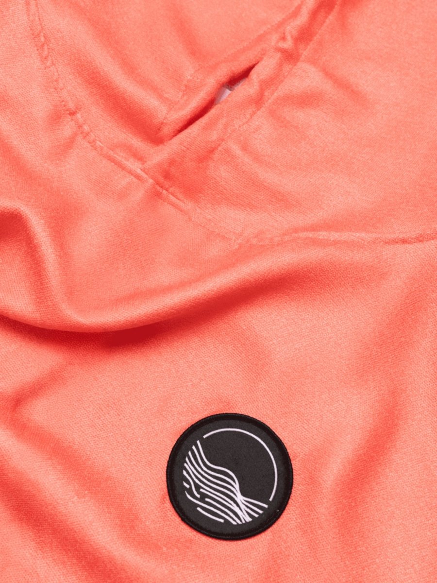 Badeponcho für Kinder (120cm - 150cm) - sanft zur Haut & extra schnell wieder trocken - aus Premium Mikrofaser - Tropical Bloom - (ca. 6 - 12 Jahre) - woodsandwaves.co