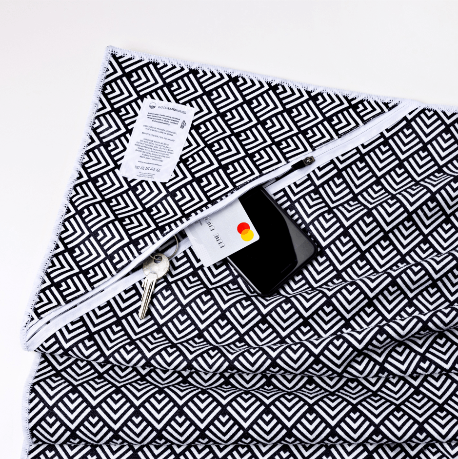 Burning Sun - Stranddecke XXL - leicht, kompakt & sandabweisend - woodsandwaves.co