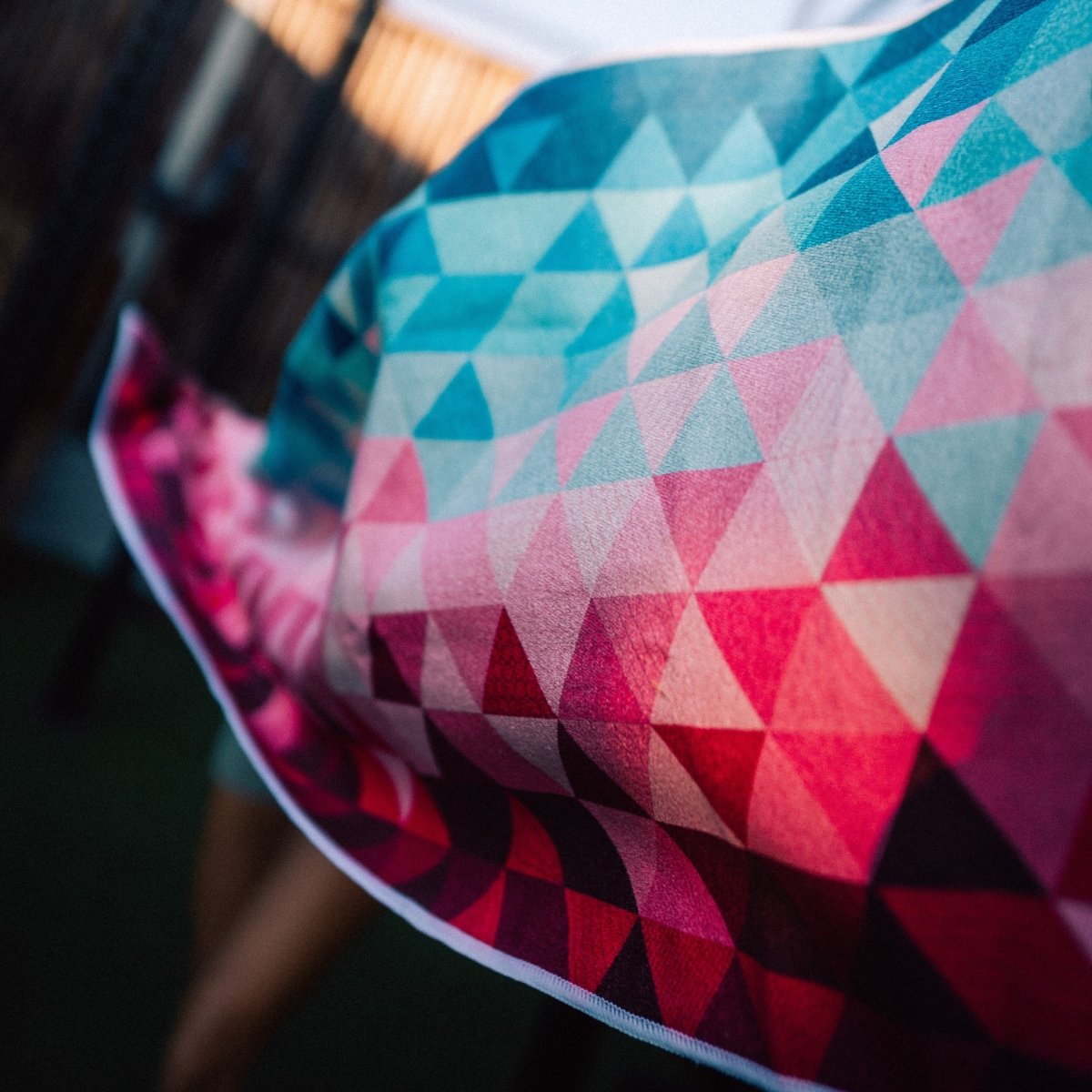 Kaleidoscope - Sporthandtuch mit Magnet & Zipper - Tasche - woodsandwaves.co