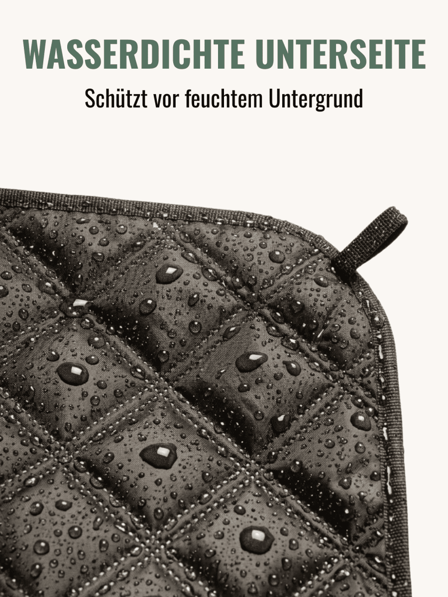 Mosaics - Picknick - und Stranddecke (isoliert) 200 x 200 cm - XXL Picknickmatte aus recyceltem PET - wasserdicht und wärmend - woodsandwaves.co