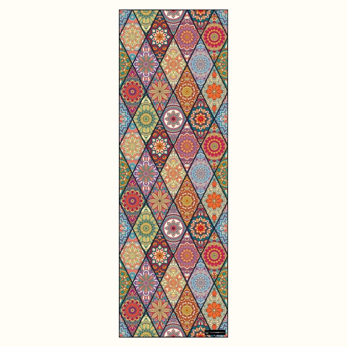 Mosaics - Rutschfestes Yoga - Handtuch mit Silikon - Noppen - woodsandwaves.co