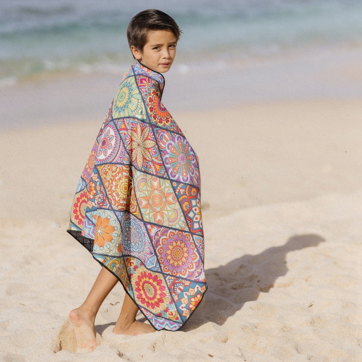 Mosaics - Strandtuch für Kinder - schadstofffrei & sanft zur Haut - woodsandwaves.co